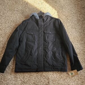 Signature by Levi Strauss Black Military Jacket